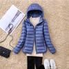 Women Puffer Jacket 8 Colors Plus Size  Female Ultra Lightweight Packable Hooded Down Coats