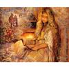 Full Drill 5D DIY Diamond Painting Girl Reading Book Embroidery Cross Stitch