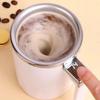 New Portable Electric Magnetic Force Stirring Cup Digital Display Design 1-click Mixing 316 Stainless Steel Small Coffee Cup