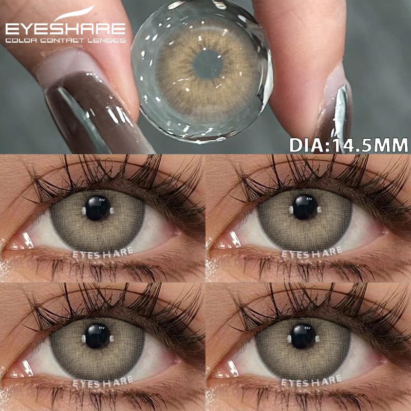 1 Pair Natural Color Contact Lenses Color Contact Lenses for Eyes Gray Eye Contacts Blue Eye Lens Fashion Green Lenses