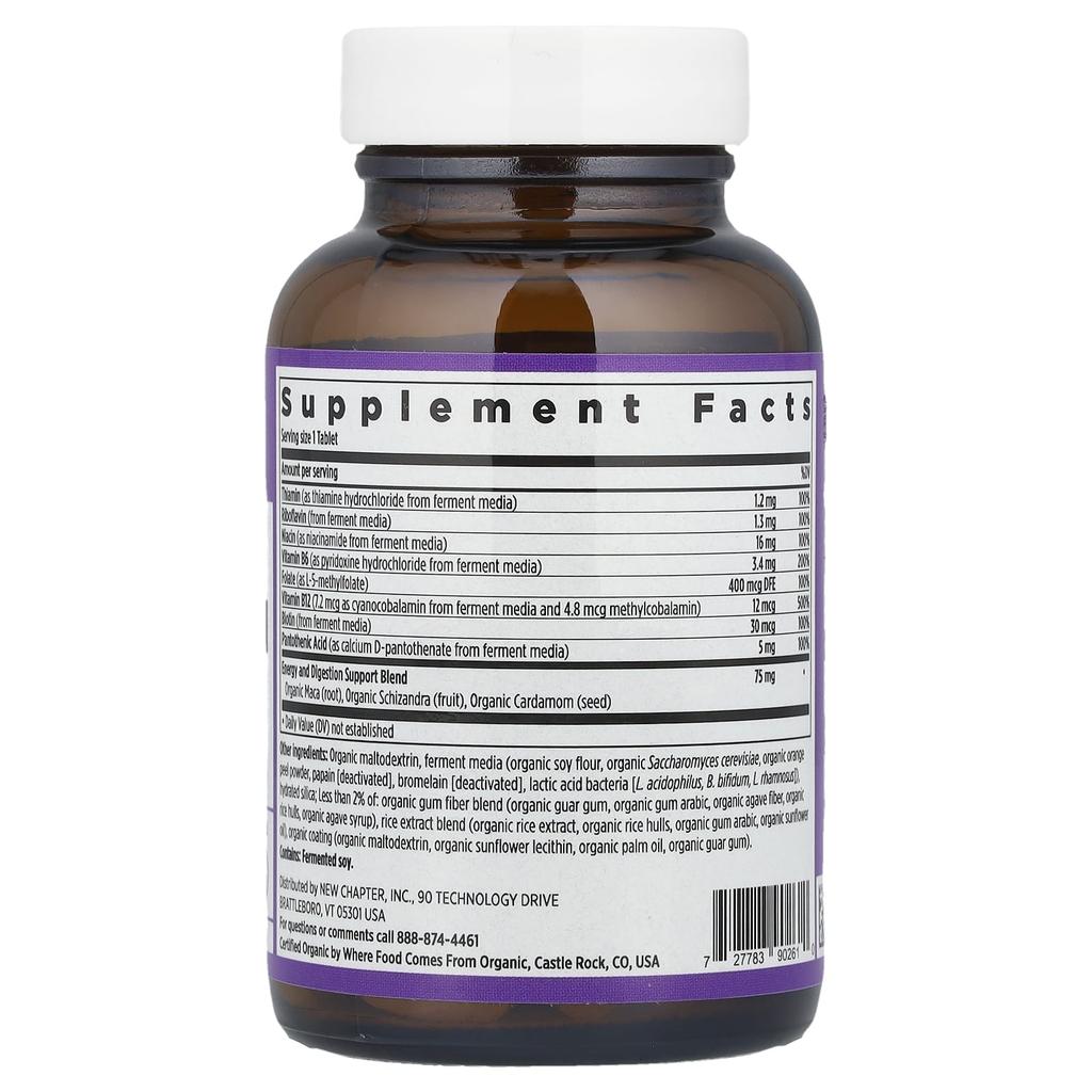 Fermented Vitamin B Complex, Veggie Tablets 60 Tablets