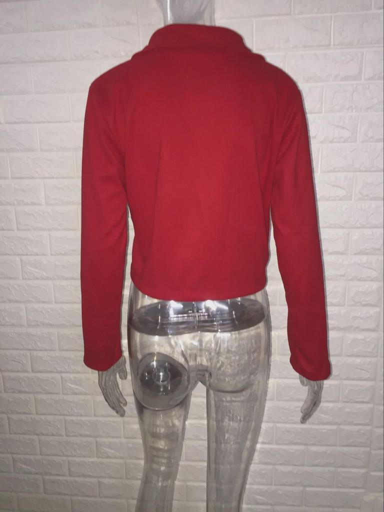 Women's Autumn/Winter Lapel Jacket with Multiple Zippers