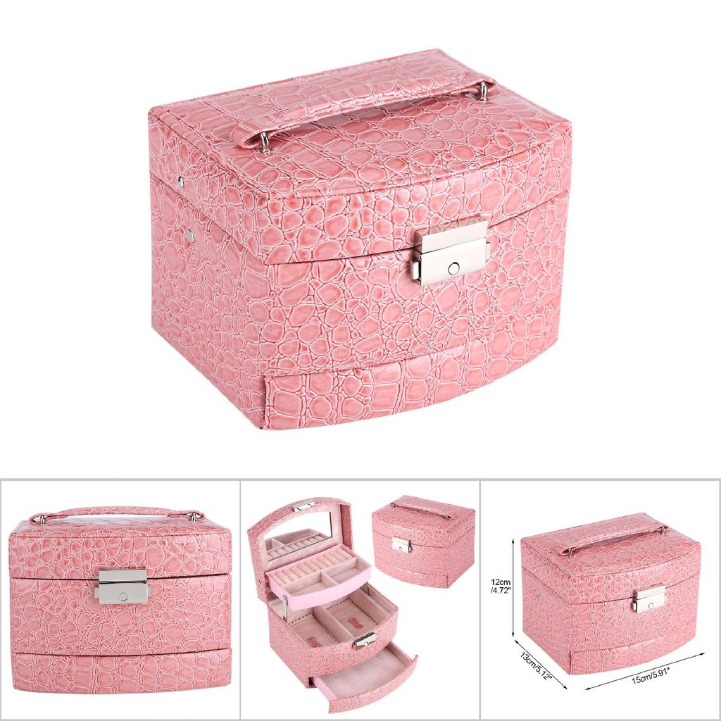 3 слоя ювелирных изделий, ожерелье, кольцо, коробка для хранения, женский подарок, товары для дома