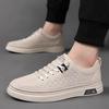 Men's Shoes Summer Thin Sneakers Fashionable Breathable Men's Board Shoes Lightweight and Versatile Student Lace-up Trendy Shoes Running Shoes