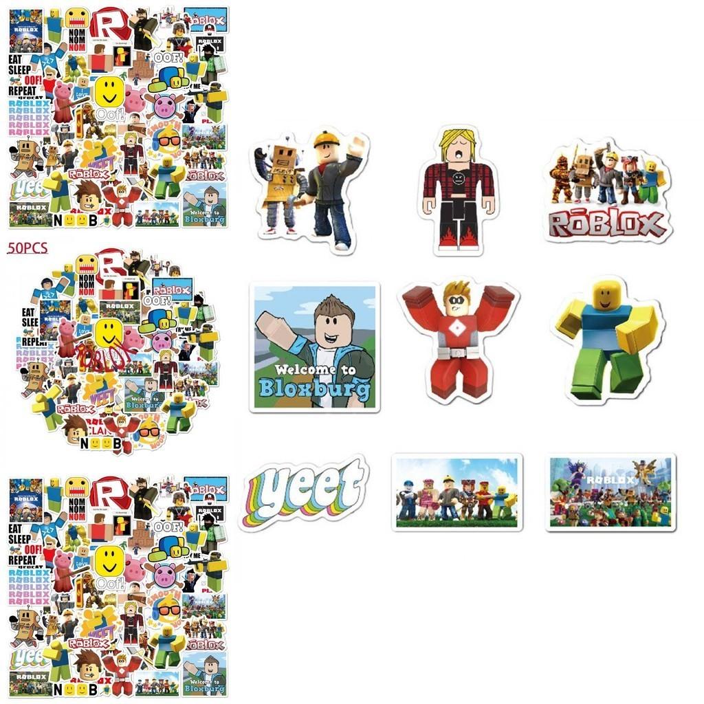 50 шт. Разноцветные водонепроницаемые стикеры Roblox для DIY ноутбука, скейтборда и багажа