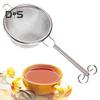 Портативный термостойкий ситечко для чая из нержавеющей стали с антипригарным покрытием, мелкоячеистый фильтр для чайных листьев ручной работы, кухонные принадлежности