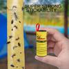 20/40Pcs Sticky Fly Trap Ribbon with Nail Double Sided Strong Adhesive Indoor Outdoor Hanging Small Flying Animals Gnats Fruit Fly Catcher Strip Tape