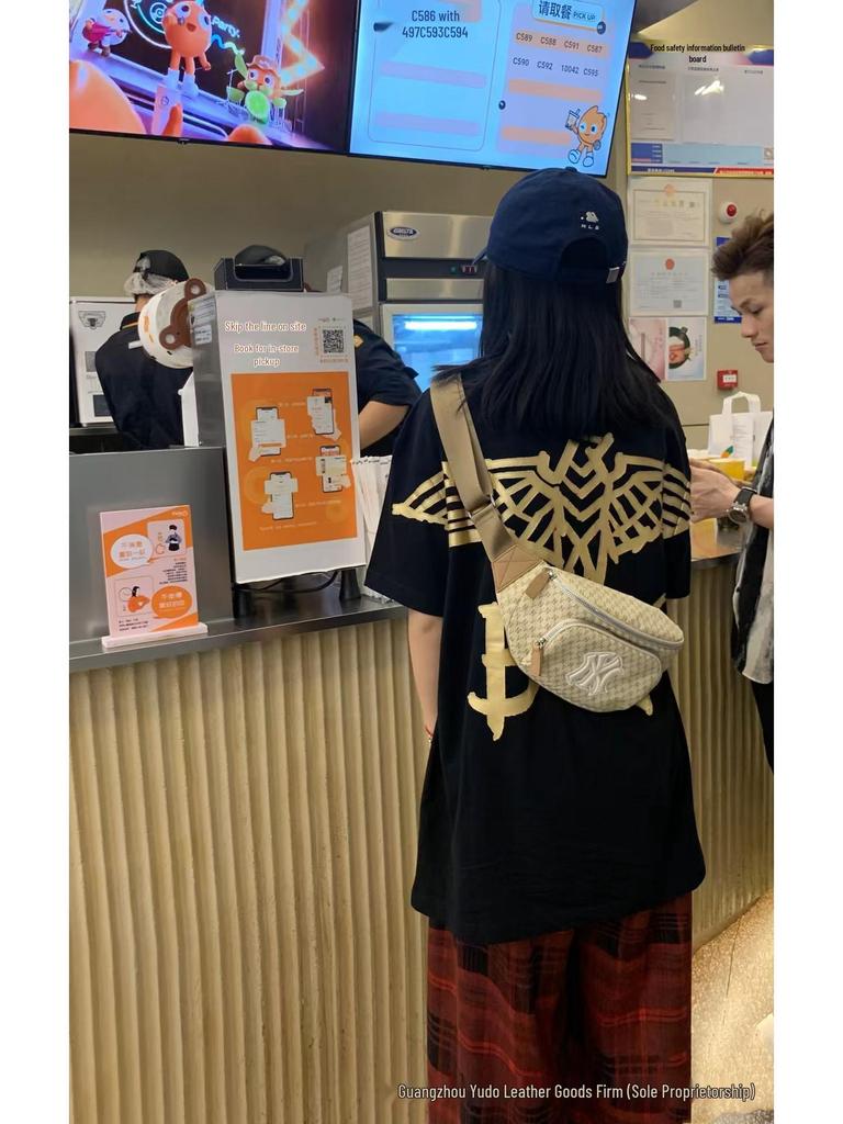 Корейская MLB NY Вышитая Монограмма Кроссбоди: Винтажная спортивная нагрудная сумка/поясная сумка