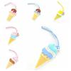 Address Label Ice Cream Luggage Tag PVC Boarding Pass Tag Soft Airplane Suitcase Tag  Travel