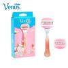 Gillette Breeze Razor Venus 3 Layer Women Shaver Blades Safety Shaving Hair Removal Refills Razor For Girls Bikini Body Curve 1 Handle 2 Head