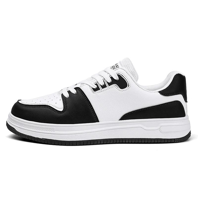 Plus Size39-47Men's Casual Sports Shoes with Personalized Design Lightweight and Versatile Leather Comfortable Men's Board Shoes