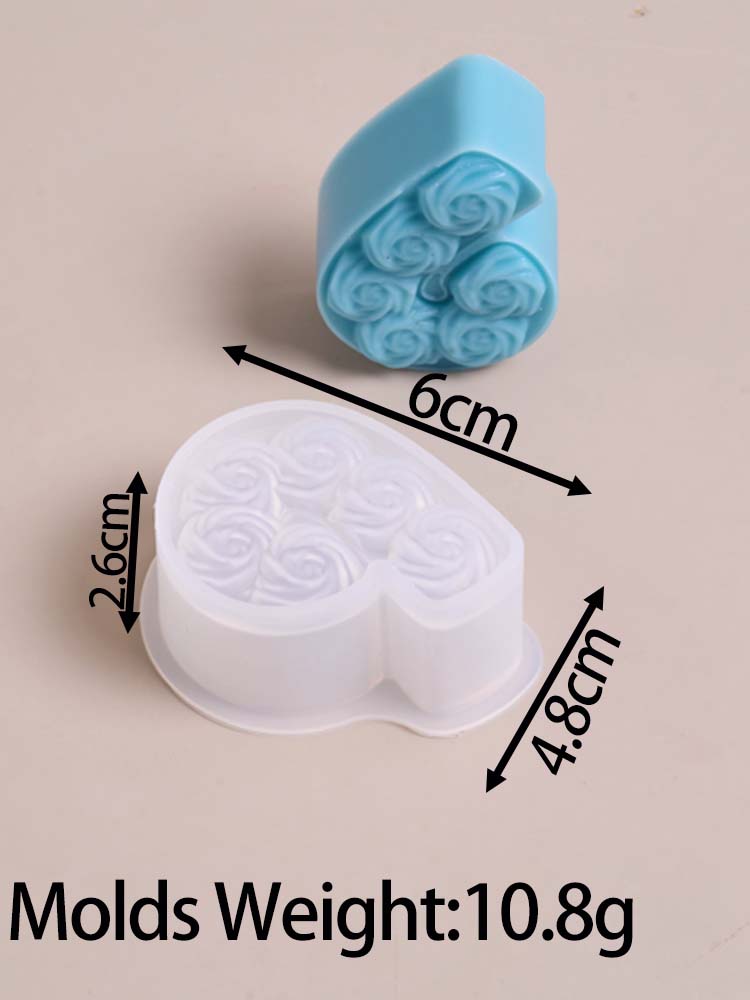 DIY Роза Цифра Свеча-Украшение на День Рождения Силиконовая Форма Ручная Работа Ароматические Свечи Материалы для Изготовления Гипсовые Поделки Формы для Заливки Подарки
