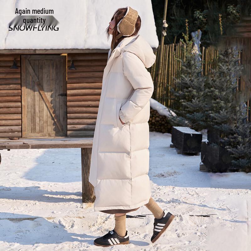 Унисекс пуховик средней длины Snow Flying со съемным капюшоном