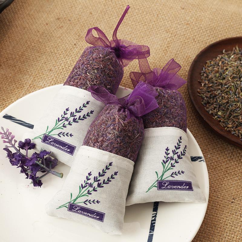 10/20/30 шт. Пустые пакетики Мешочек с цветочным принтом Лавандовый аромат Саше Мешочки для хранения сухих цветов Кулиска Ароматный мешочек