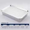 Yunduo Stainless Steel Rectangular Deep Basin and Colander Set