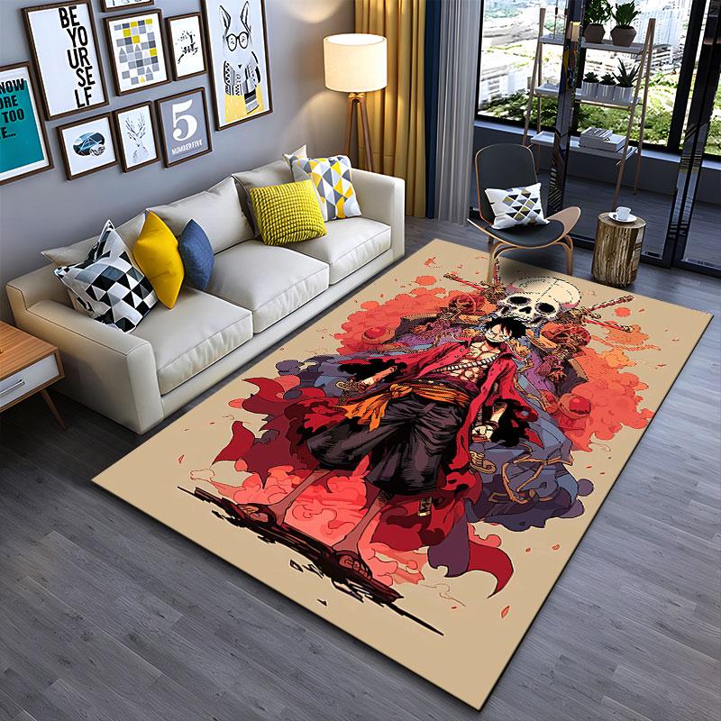 Pirate Skull Hero Design Carpet suitable as a non-slip mat for the living room or bedroom sofa