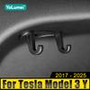 Для Tesla Model 3 Y 2017-2020 2021 2022 2023 2024 2025 ABS Автомобильный задний багажник Крючок для хранения Держатель для багажной сумки Крючки для вешалки для зонтика