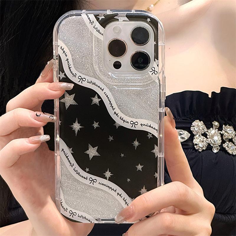 Чехлы для мобильных телефонов iPhone 11 13 XR 15 Pro Max 12 14 Pro Max Чехол для iPhone 16 7 Plus 8 Plus XS Max 6 15 Plus Laser Wave Pattern Anti-Drop Водонепроницаемый