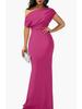 Spring 2024 Women's Off-Shoulder Sleeveless Bodycon Formal Dress