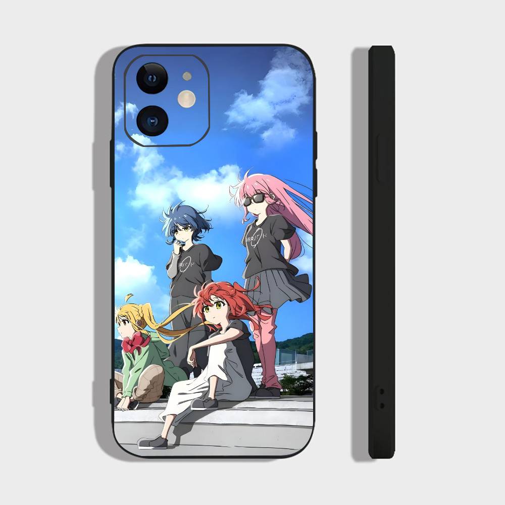 АНIME B-Bocchi The Rock-l Для IPhone 13,17,11,12,16,14,15,Plus,Pro Max Мягкий силиконовый черный чехол для телефона