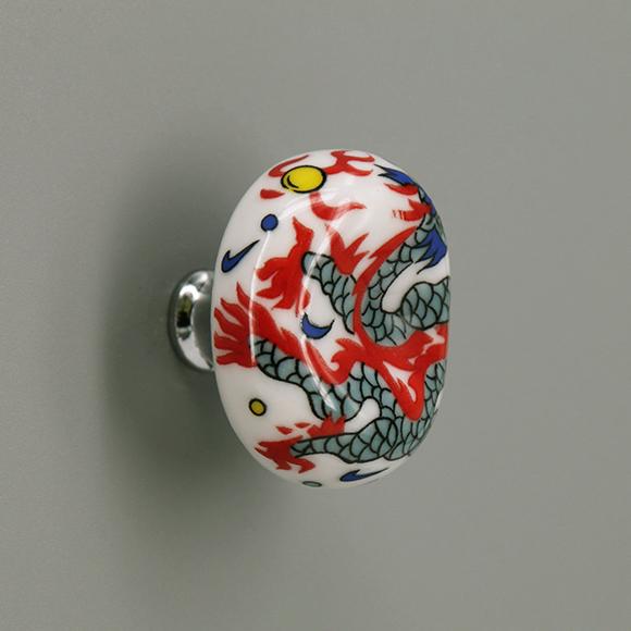 Cute Countryside Ceramic Furniture Knobs Decorative Cabinet Cupboard Pull Handles Nursery Kitchen Drawer Knob