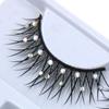 Handmade Women Beauty Thick Long Eye Lashes False Eyelashes Diamond Manga Lashes Eye Extension