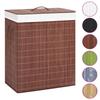 VidaXL Laundry Basket with 2 Sections Brown Bamboo 100 L 320748