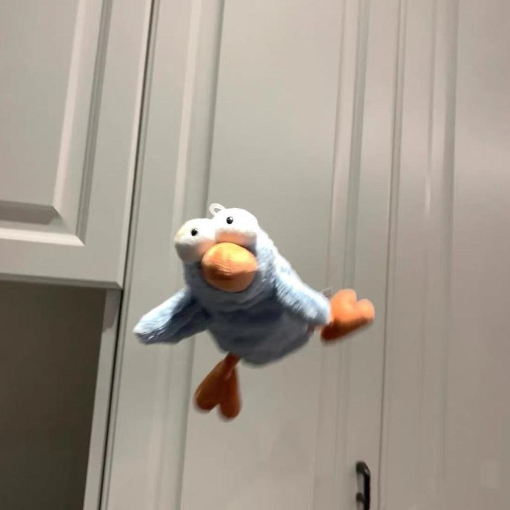 Japanese Cartoon Bird Plush Pencil Case - Cute, Soft Animal Stationery Bag for Middle School Students