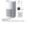 Small Air Purifier Wide Coverage Range Energy-saving Low Noise Activated Carbon Filter Compact Air Cleaner Odor Remover