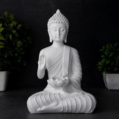 Последняя статуя сидящего Будды, экспонат, идол, предметы домашнего декора для гостиной и подарки (белый)