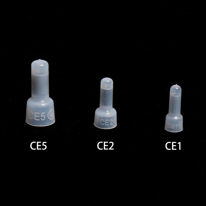 PDTO обжимные клеммы с закрытым концом 105 шт. CE1 CE2 CE5 нейлоновые соединители проводов