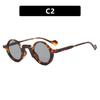 Fashion Uv400 Round Sunglasses New Retro Full-Rim Glasses Men And Women Trend Outdoor Sunscreen Eye Protection Sunglasses