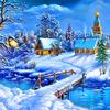Diamond Painting Cross Stitch Mosaics Full Cover Embroidery "Snowy Scenery" Diamond Embroidery