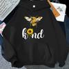 Новая мода унисекс женские толстовки Bee Kind свитшот с принтом осень и зима повседневные топы с капюшоном и длинными рукавами(Отправка в течение 48 часов)