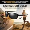 Unisex Polarized-Sunglasses Cycling Sports Sunglasses With Iridescent Lenses For Outdoor Activities