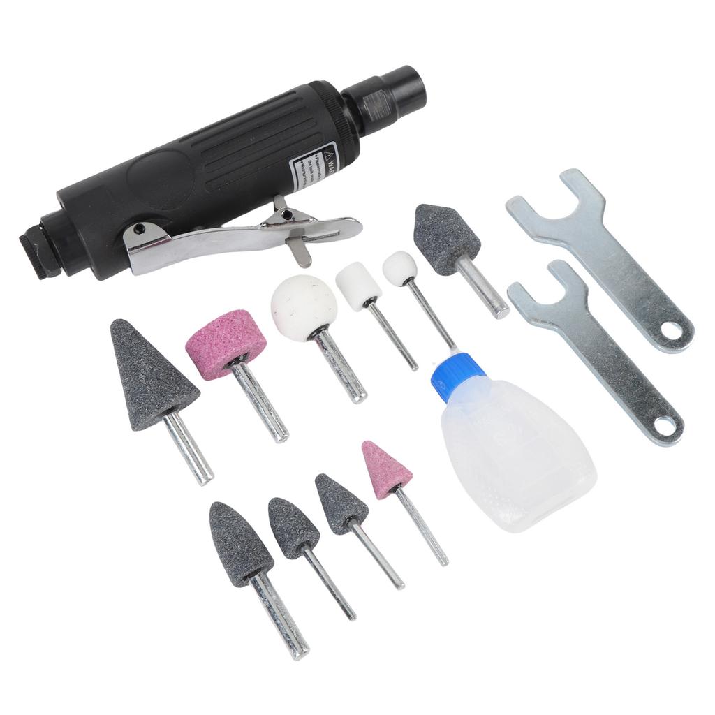 Пневматическая прямая шлифмашина 25000 об/мин 90 фунтов на кв. дюйм Рабочее давление 1/4 дюйма Набор пневматических прямых шлифмашин для шлифовки резки полировки