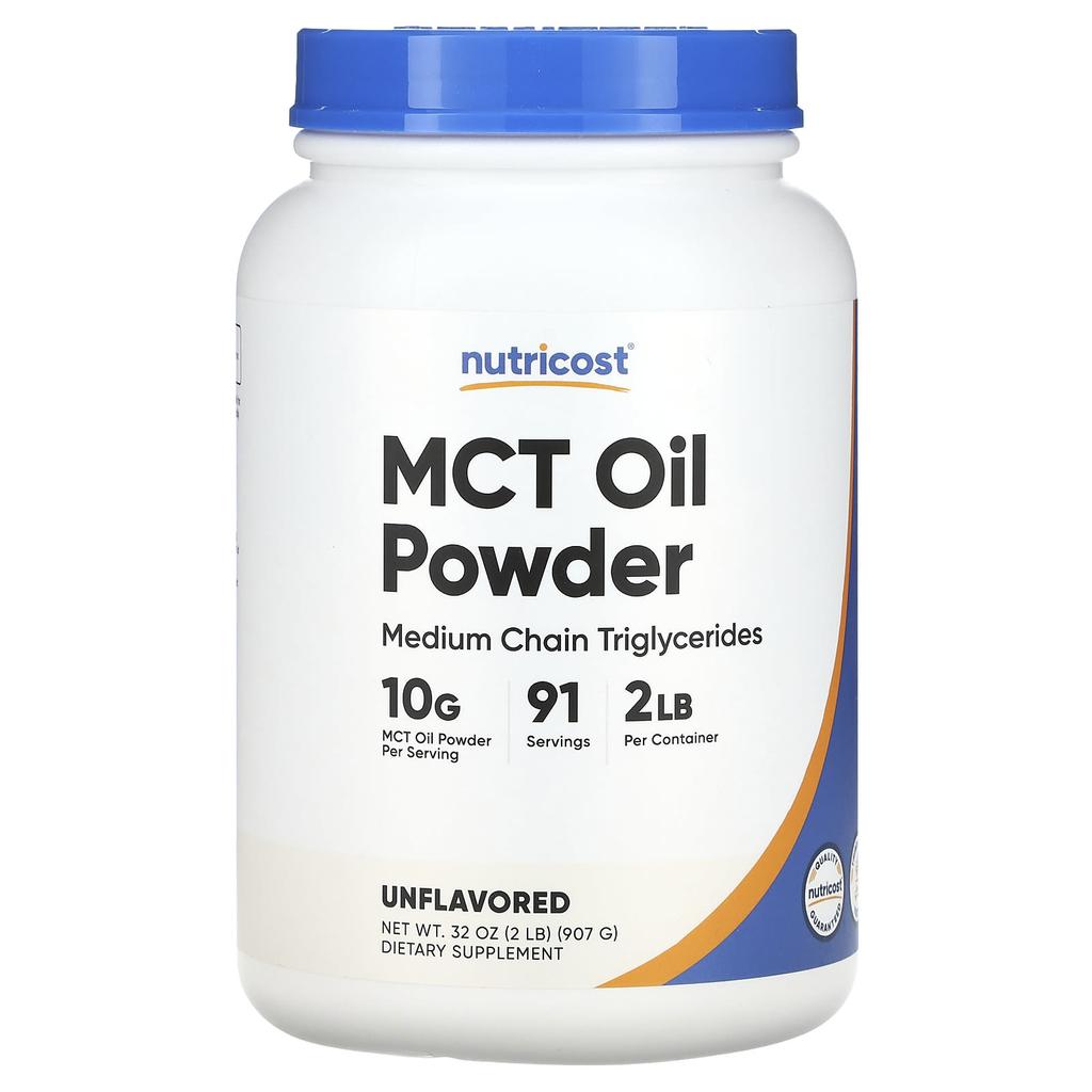 Nutricost MCT Oil Powder, Unflavored, 32 Oz (907 G)