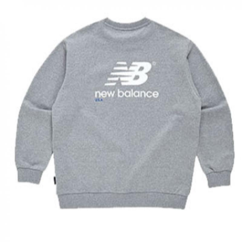 New Balance Club Nbncc21033 Gr Essential Back Logo Толстовка унисекс с длинным рукавом Футболка