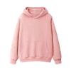 Fleece-Lined Thickened Hua Cotton Drop-Shoulder Hoodie - 2023 Autumn/Winter Solid Color Loose Hooded Sweatshirt with High Neck