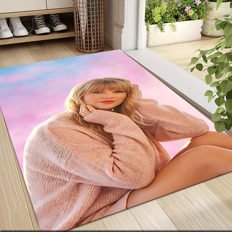 Pink Sky Serenity Carpet Rug Soft Washable Antislip Home Living Room Sofa Mats Personalized Christmas Rug