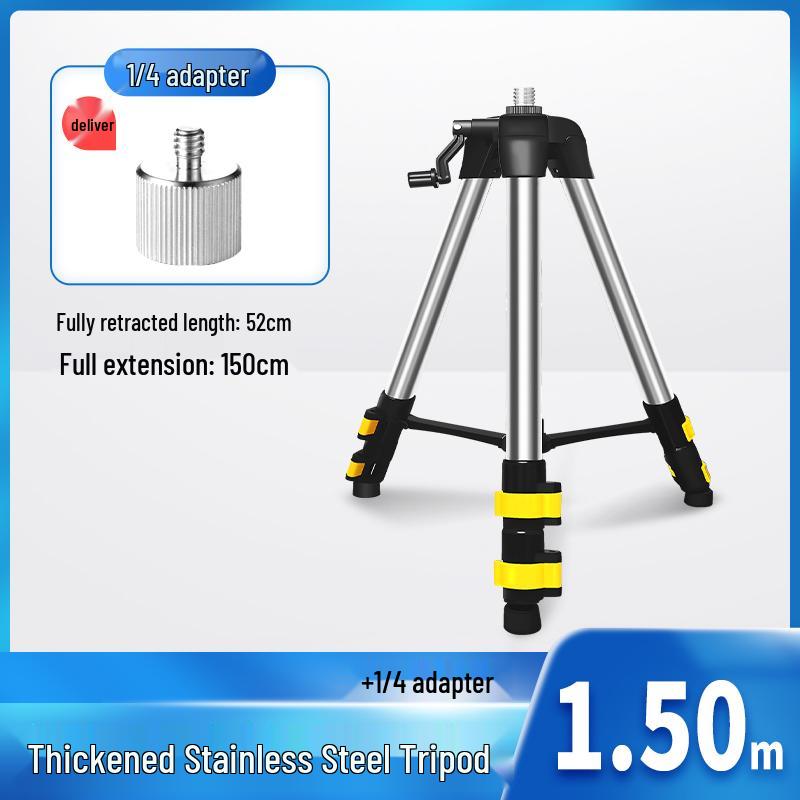 Infrared Laser Level Support Rod with Stainless Steel Tripod Stand