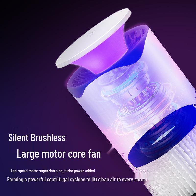 Dual-Function Desktop Air Purifier with UV Sterilization and Night Light