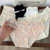 French Lace Underwear for Women Pure Desire for Comfort Thin Design Low Waist Pure Cotton Crotch Women's Triangle Panties
