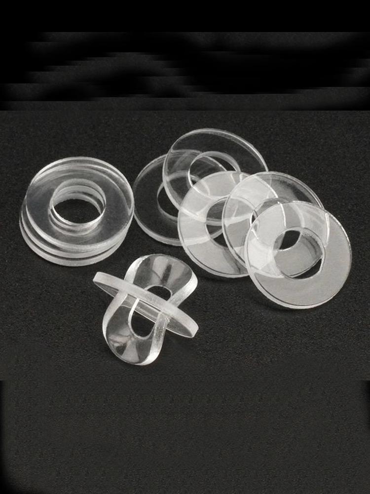 PVC Waterproof Insulating Gasket: Leakproof, Transparent Soft Pad Round Washer.