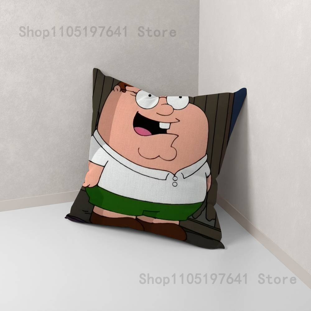 F-Family Funny Guy Pillow Case For Sofa Decor Car Office Room Printing Cushion Cover Decorations And Protector