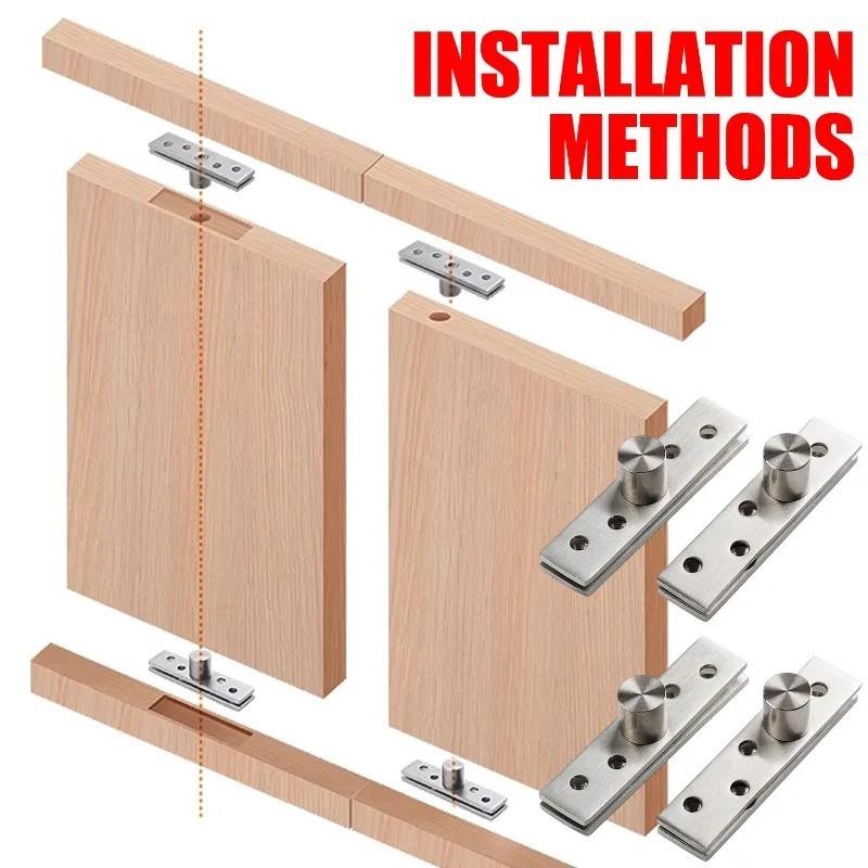 Поворотная петля Нержавеющая сталь 360-градусные вращающиеся петли Вверх Вниз Мебель Расположение Шток Дверь Шкафа Шкаф Поворотные петли