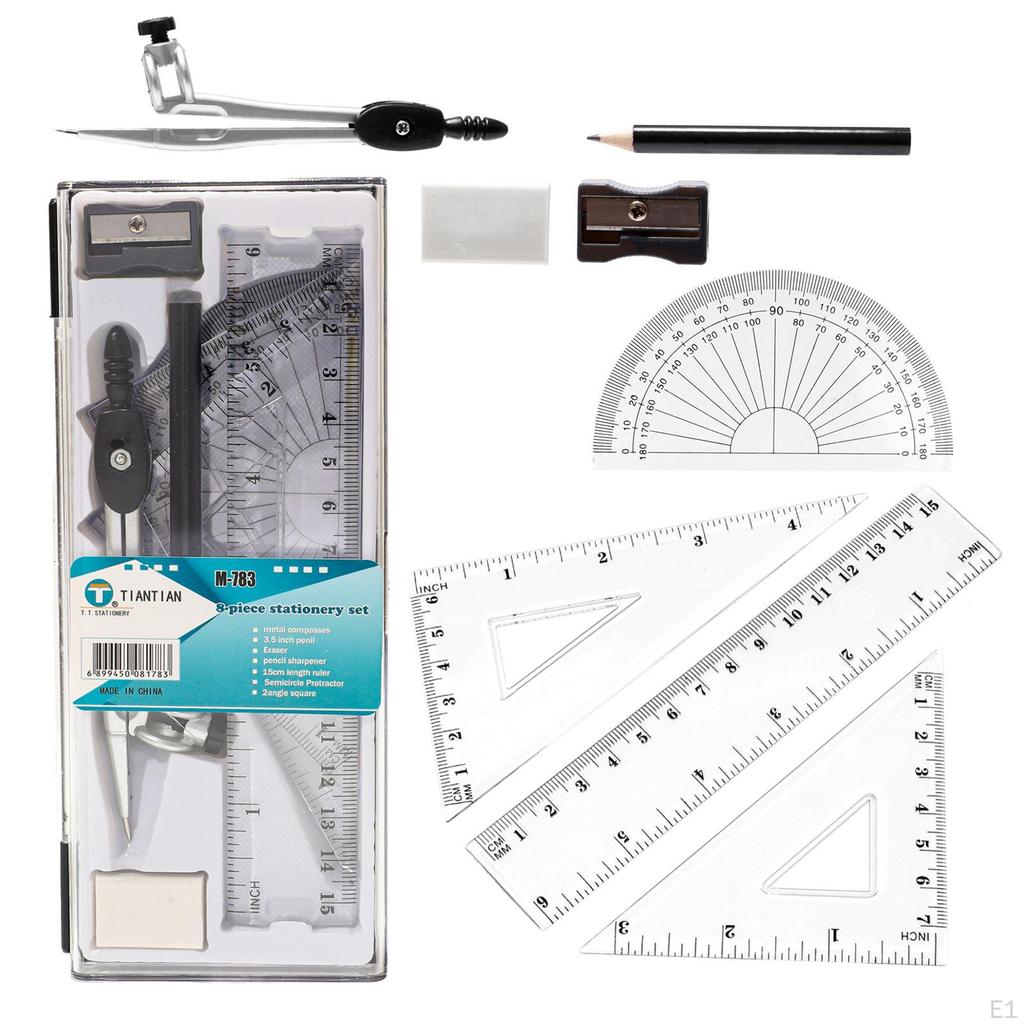 Набор для математической геометрии, набор карандашей, принадлежности для школьников для черчения в школьном классе