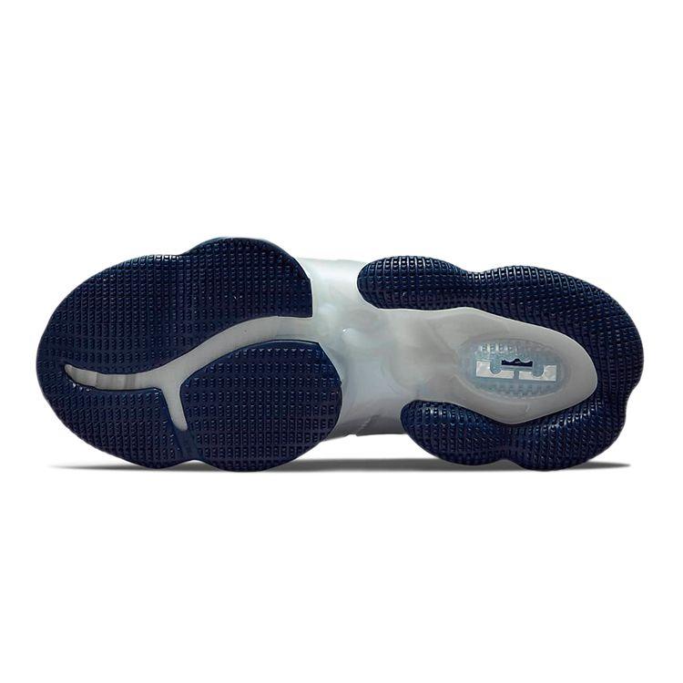 Костюм Space Jam x Nike LeBron 19 GS Детские кроссовки Белый Синий-Пустота Голландский-Синий DD0418-100