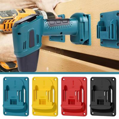 Настенный держатель для электроинструмента для Makita 18V, настенное крепление для хранения, кронштейн для аккумулятора, фиксация, новейшие слоты для держателя дрели, подставка
