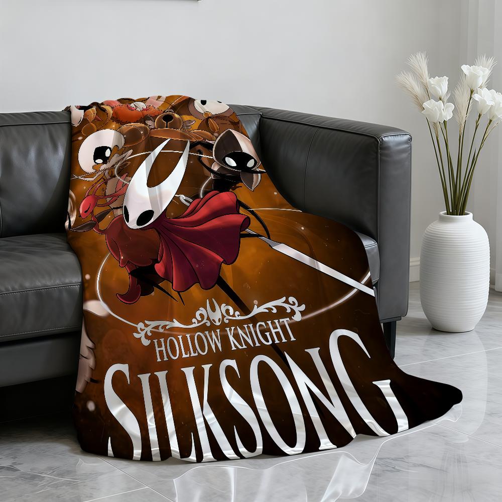 Игровое одеяло H HollowS K Knight S SilksongS Мягкий плед для дома, спальни, кровати, дивана, пикника, путешествий, офиса, одеяло для отдыха, подарок